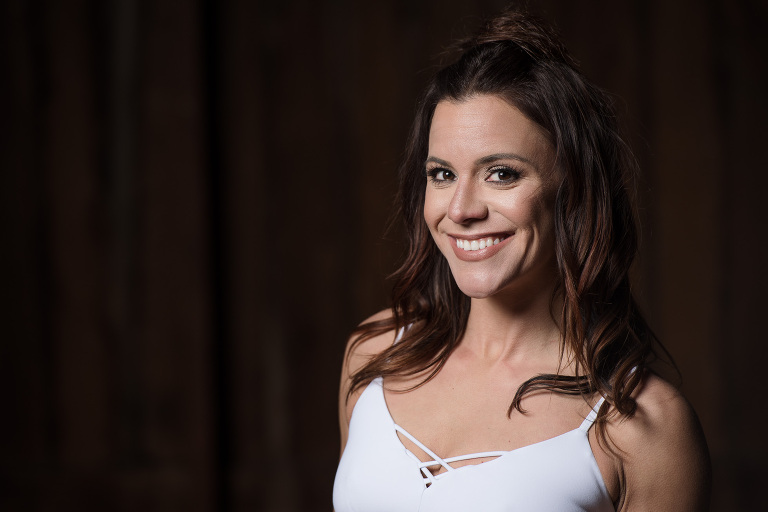 Portrait of Kerri Anderson, a fitness instructor and personal trainer at Beacon Health and fitness. 
